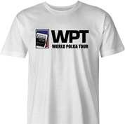funny polka poker t-shirt - world polka tour men's t-shirt