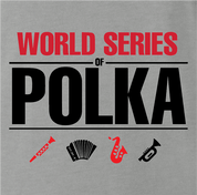 funny polka poker t-shirt - worl series of polka ash grey t-shirt