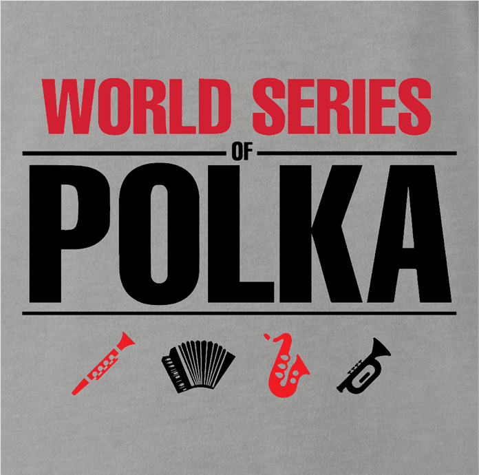 funny polka poker t-shirt - worl series of polka ash grey t-shirt