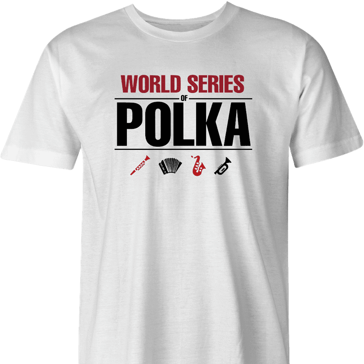 funny polka poker t-shirt - worl series of polka men's t-shirt