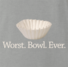 funny Funny play on words - Worst Bowl Ever - Cupcake  Ash Grey t-shirt