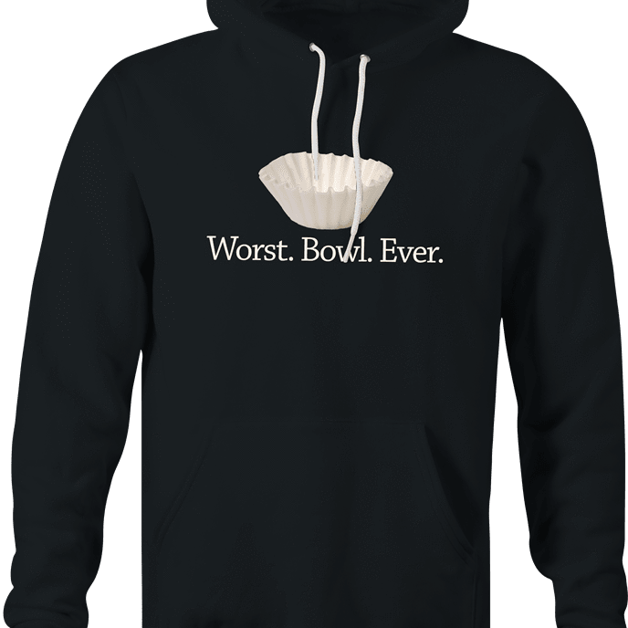 funny Funny play on words - Worst Bowl Ever - Cupcake  black hoodie