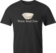 funny Funny play on words - Worst Bowl Ever - Cupcake  men's t-shirt