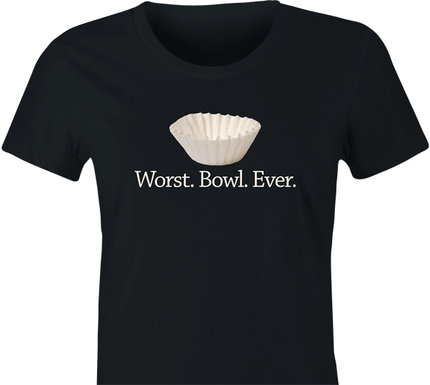 funny Funny play on words - Worst Bowl Ever - Cupcake  women's black