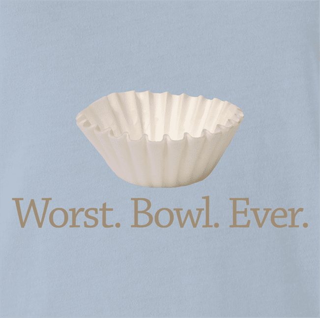 funny Funny play on words - Worst Bowl Ever - Cupcake  Light Blue T-Shirt