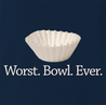 funny Funny play on words - Worst Bowl Ever - Cupcake  Navy t-shirt