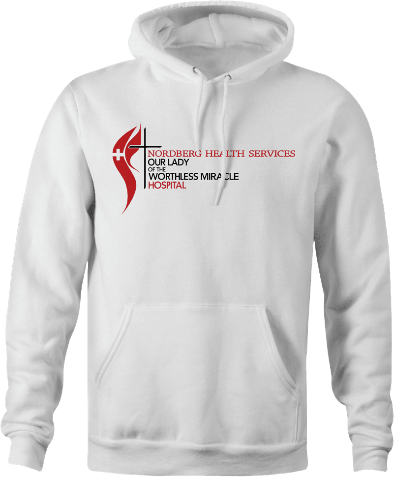 funny naked gun nordberg worthless miracle white hoodie
