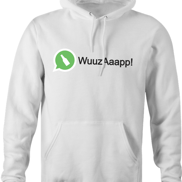 funny Wassup budweiser whatsapp parody hoodie