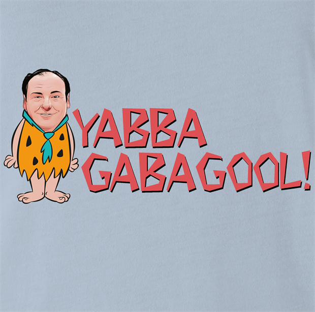funny tony soprano gabagool t-shirt men's light blue