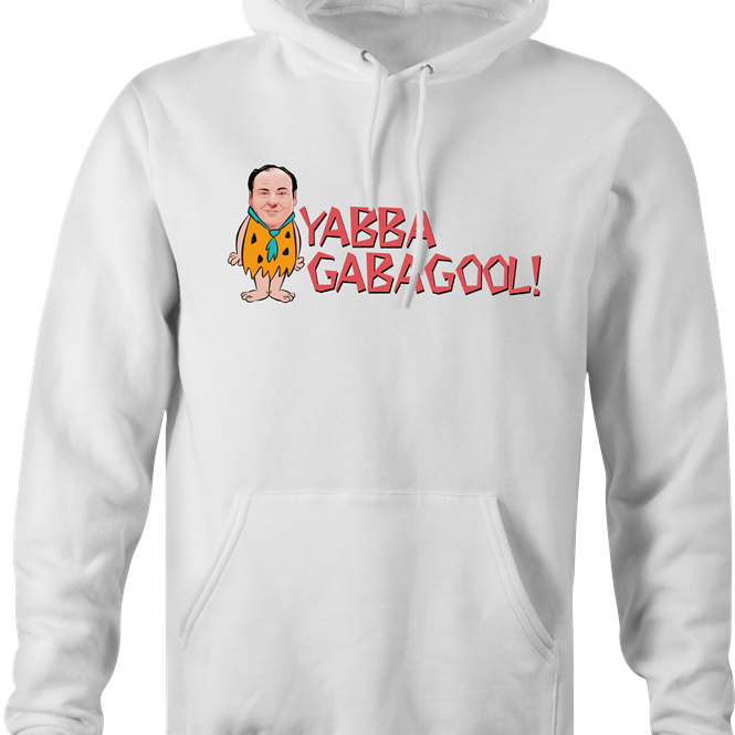 funny tony soprano gabagool hoodie men's white