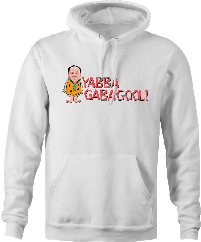 funny tony soprano gabagool hoodie men's white