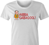 funny tony soprano gabagool t-shirt women's white
