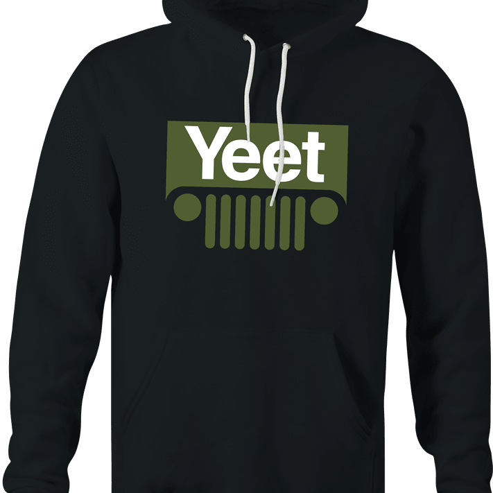 Funny Yeet Slang Parody Black Hoodie
