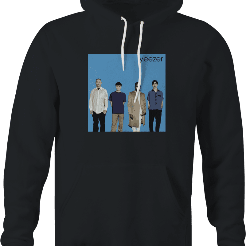 weezer yeezer kanye west yeezus black hoodie 