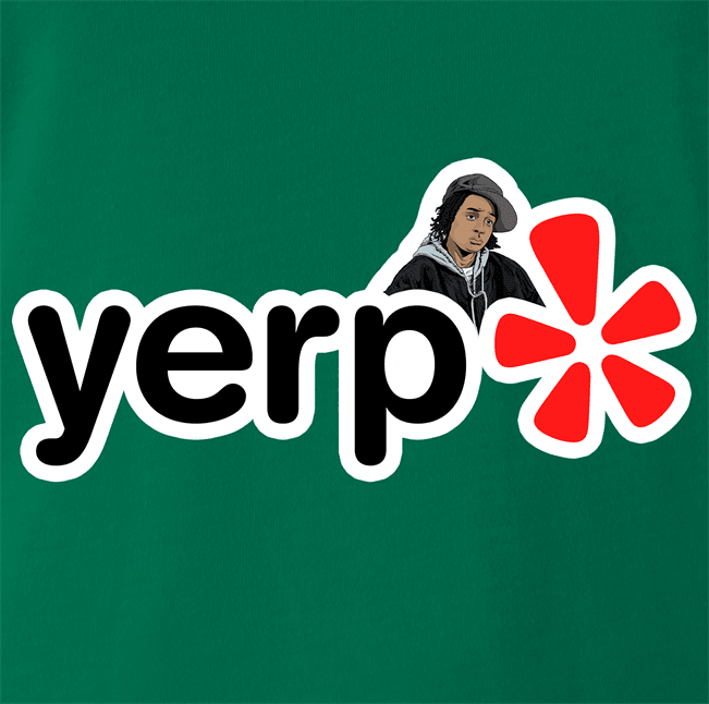 Funny Yerp! Snoop From The Wire Parody Green T-Shirt