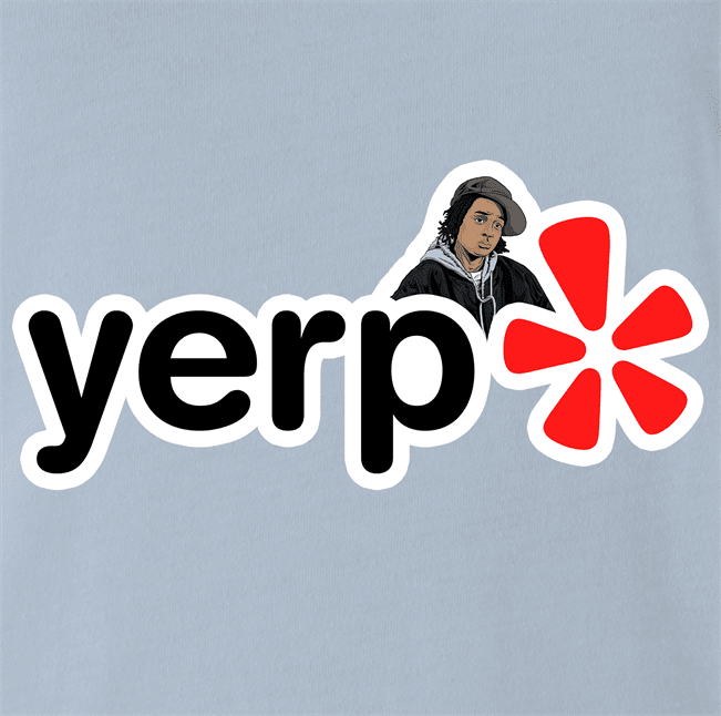 Funny Yerp! Snoop From The Wire Parody Light Blue T-Shirt