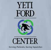 Funny Bigfoot, Sasquatch, Yeti Drinking Parody men's light blue t-shirt 