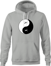 yin and yang star wars hoodie men's grey 