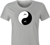 yin and yang star wars t-shirt women's grey 