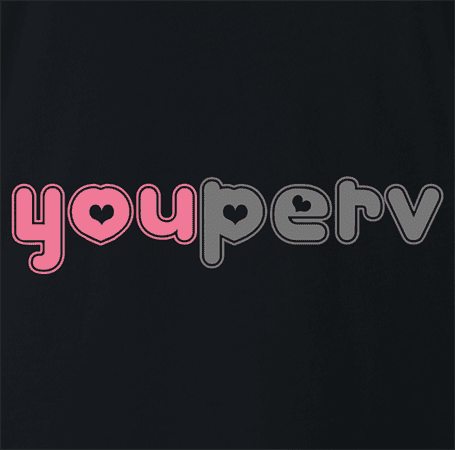 Funny you perv YouPorn Website Parody Black t-shirt