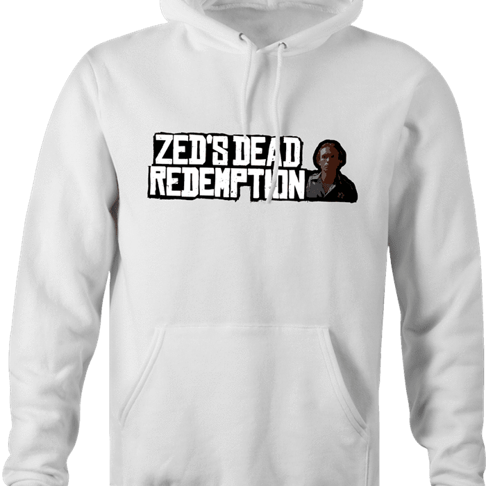 Funny Red Dead Redemption Zed from Pulp Fiction  parody hoodie white 