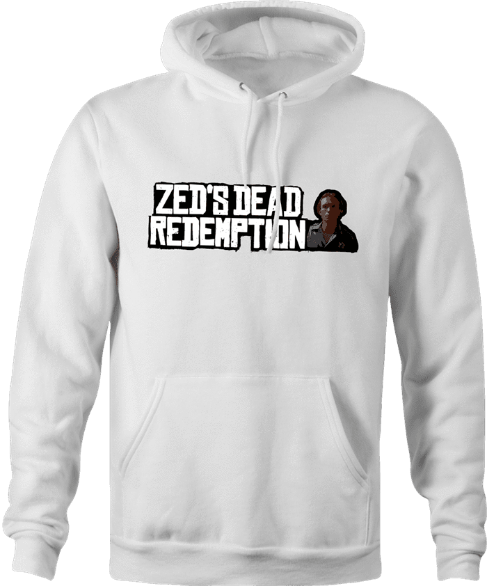 Funny Red Dead Redemption Zed from Pulp Fiction  parody hoodie white 