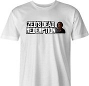 Funny Zed's Dead from Pulp Fiction  parody t-shirt white men's