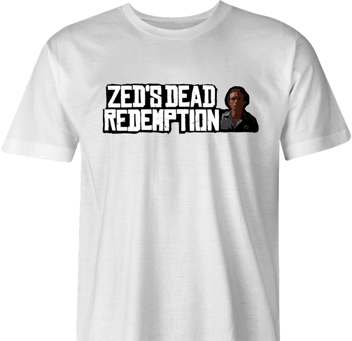 Funny Zed's Dead from Pulp Fiction  parody t-shirt white men's