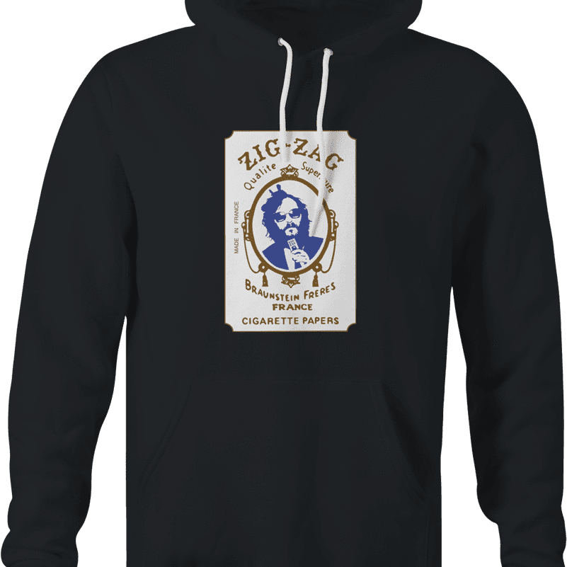 funny joaquin phoenix zig zag weed black hoodie