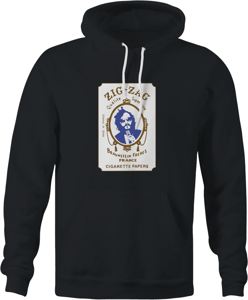 funny joaquin phoenix zig zag weed black hoodie