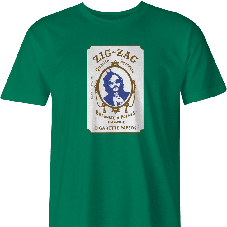 funny joaquin phoenix zig zag weed t-shirt men's green 