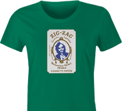 funny joaquin phoenix zig zag weed t-shirt women's green 