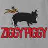 Funny Ziggy Marley - Ziggy Piggy Supermarket Reggae Mashup Ash Grey T-Shirt