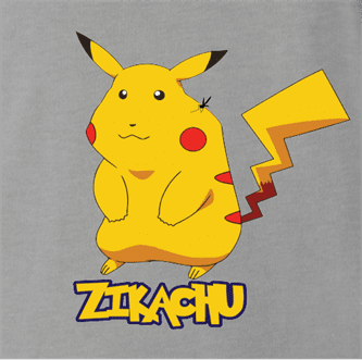 pikachu zika zikachu pokemon ash grey t-shirt