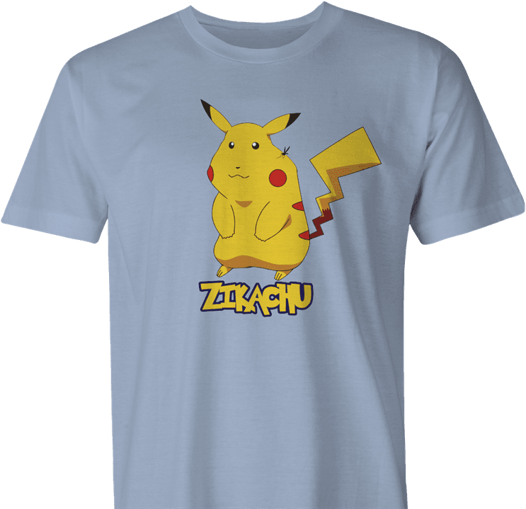 pikachu zika zikachu pokemon men's t-shirt