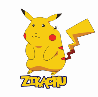 pikachu zika zikachu pokemon white t-shirt