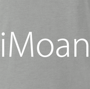 Funny iPhone Logo Mashup T-Shirt | The iMoan Parody Ash Grey T-Shirt