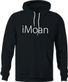 Funny iPhone Logo Mashup T-Shirt | The iMoan Parody Black Hoodie