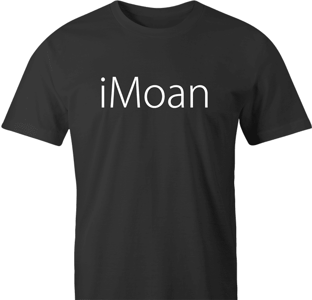Funny iPhone Logo Mashup T-Shirt | The iMoan Parody Men's T-Shirt