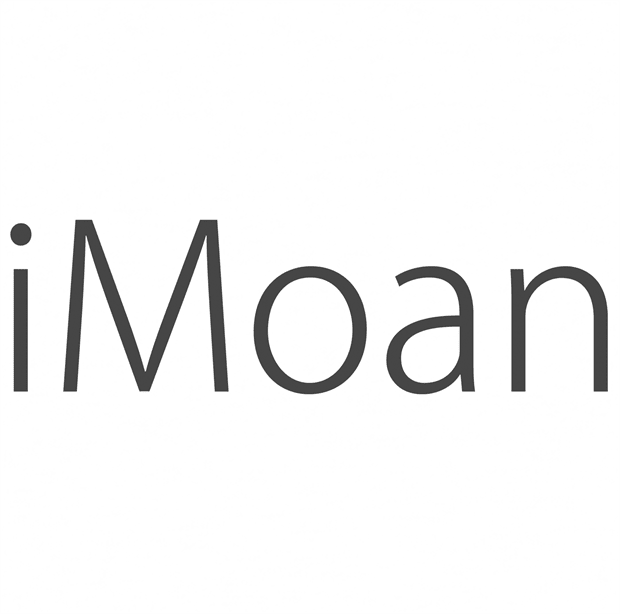 Funny iPhone Logo Mashup T-Shirt | The iMoan Parody White Tee